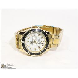 ROLEX REPLICA WATCH , GOLD TONE WITH BLACK FACE