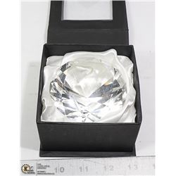 "DIAMOND" PAPERWEIGHT BY ROSENTHAL CRYSTAL-