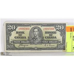 CAD 1937 $20 BILL