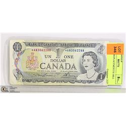 CAD 1973 REPLACEMENT $1 BILL