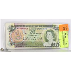 CAD 1969 REPLACEMENT $20 BILL