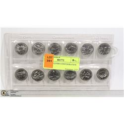 CAD 1992 125YRS CONFEDERATION QUARTER SET.