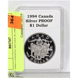 1994 CANADA SILVER $1 PROOF