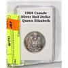 Image 1 : CANADIAN SILVER HALF DOLLAR 1964