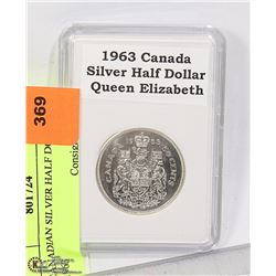 CANADIAN SILVER HALF DOLLAR 1963