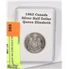 Image 1 : CANADIAN SILVER HALF DOLLAR 1963