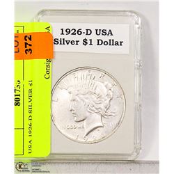 USA 1926-D SILVER $1