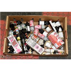 FLAT OF VAPE IN VARIOUS SIZES, FLAVOURS, BRANDS,