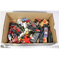 BOX FULL OF VINTAGE TOY CARS