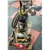 Image 2 : SET OF 2 WELDING TANKS, TORCH, REGULATORS, DOLLY +