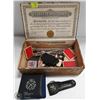 Image 1 : CIGAR BOX FULL OF ASSORTED ITEMS