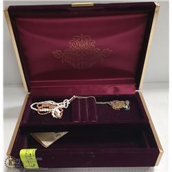 JEWELLERY BOX WITH CONTENTS