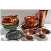 Image 1 : LOT OF 9 COPPER ITEMS