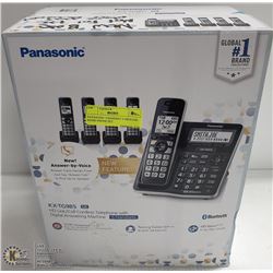 PANASONIC 3PC HANDSET CORDLESS HOME PHONE SET