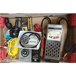 LARGE FLAT WITH AUTOMOTIVE SHOP TOOLS: