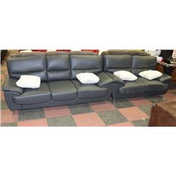 NEW GLENWOOD LEATHERETTE SOFA WITH LOVESEAT