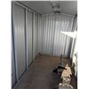 Image 2 : 6' X 8' X 6' METAL SHED ON SKID, SINGLE DOOR