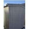 Image 4 : 6' X 8' X 6' METAL SHED ON SKID, SINGLE DOOR