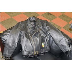 VINTAGE STYLE LEATHER MOTORCYCLE JACKET