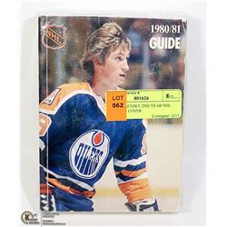 1980/81 GRETZKY 2ND YEAR NHL GUIDE ON COVER