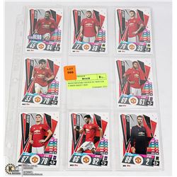 MANCHESTER UNITED EU SOCCER CARDS SHEET 2020