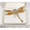 Image 1 : RHINESTONE DRAGONFLY BROOCH