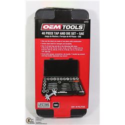 NEW OEMTOOLS 40 PC TAP & DIE SET - SAE