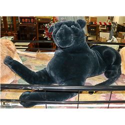 LARGE BLACK LEOPARD STUFFED ANIMAL