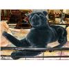 Image 1 : LARGE BLACK LEOPARD STUFFED ANIMAL