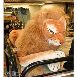 LARGE LIGAR (LION TIGER MIX) STUFFED ANIMAL.
