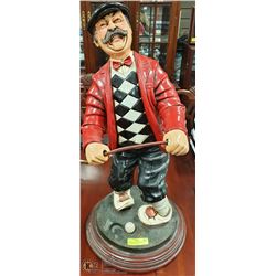 ''MISSED'' BY PETER MOOK GOLF STATUE APPROX 28''