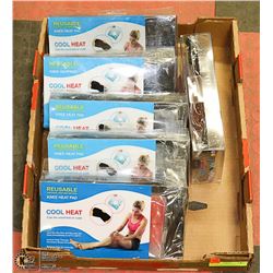 CASE OF NEW COOL HEAT REUSABLE KNEE PAD HEAT KIT