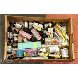 FLAT OF VAPE IN VARIOUS SIZES, FLAVOURS, BRANDS,