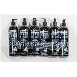 6 PACK SHAMPOOHEADS PROFESSIONAL BLUEBERRY TWIST