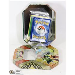 POKEMON COLLECTORS TIN WITH CARDS PIN