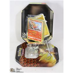 POKEMON COLLECTORS TIN WITH CARDS PIN
