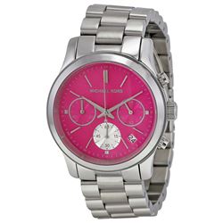 NEW MICHAEL KORS RUNWAY TRIPLE CHRONO PINK DIAL