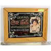Image 1 : COCA COLA  MIRROR 5 CENT IN FRAME 14" X 11"