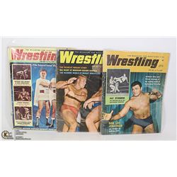 3 EARLY 1960'S WRESTLING MAGAZINES WWF