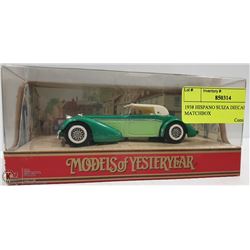 1938 HISPANO SUIZA DIECAST MATCHBOX