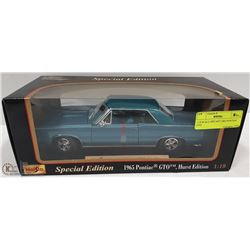1:18 SCALE DIECAST 1965 PONTIAC GTO HURST EDITION.