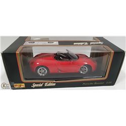 1:18 SCALE DIECAST PORSCHE BOXTER CONVERTIBLE