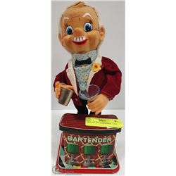 VINTAGE TIN BARTENDER 1950S