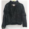 Image 1 : LADIES SZ MED BLACK RABBIT FUR JACKET