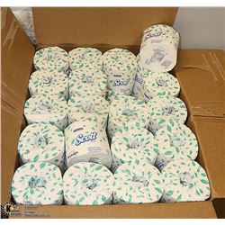 CASE WITH 80 ROLLS OF SCOTT BRAND TOILET PAPER