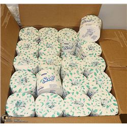 CASE WITH 80 ROLLS OF SCOTT BRAND TOILET PAPER