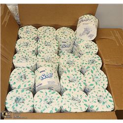 CASE WITH 80 ROLLS OF SCOTT BRAND TOILET PAPER