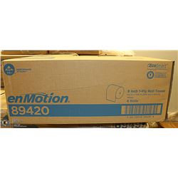 CASE WITH 6 EXTRA LARGE ROLLS OF HAND MOTION ROLL