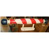 Image 1 : WOODEN ANTIQUE LOOKING BARBERS POLE. MOUNTABLE.