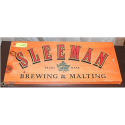 SLEEMAN WALL HANGING BEER SIGN 18.5" X 8"